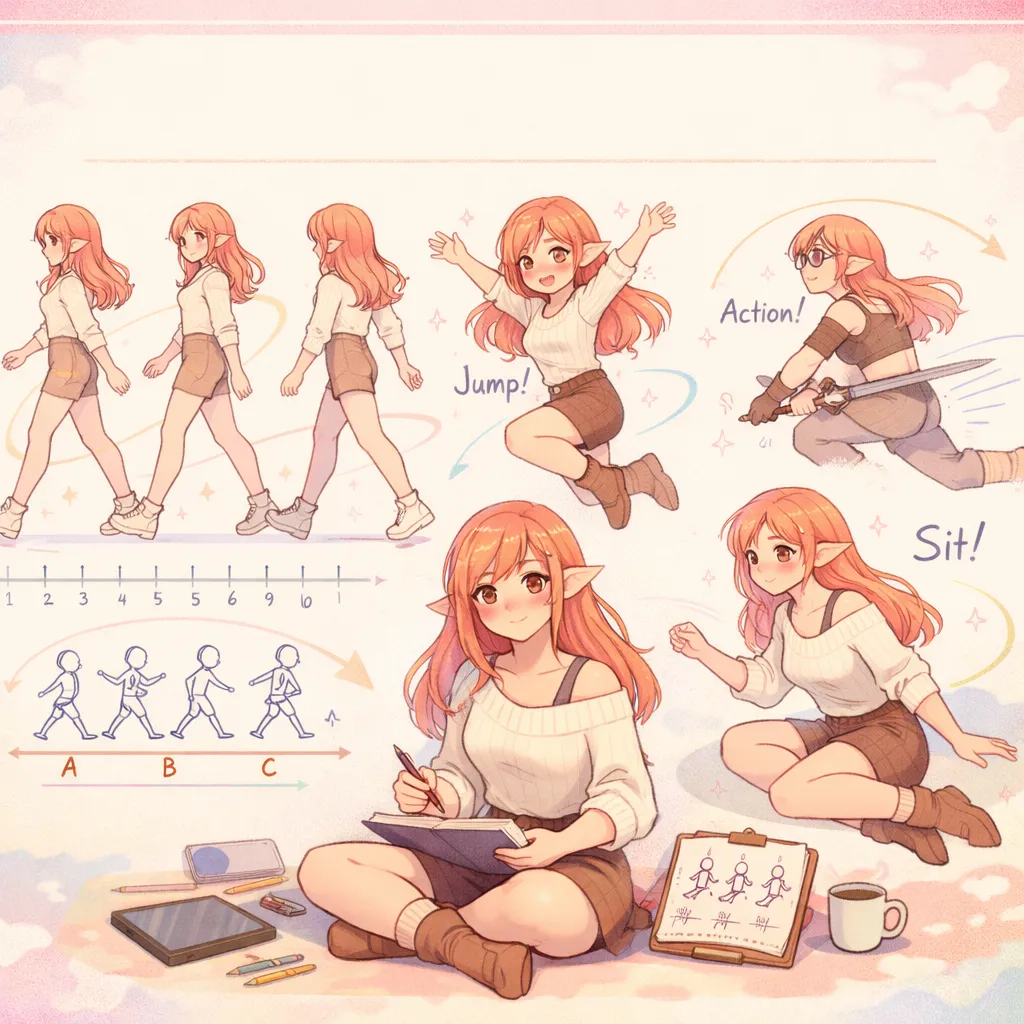 Portait en plain-pied — Animation